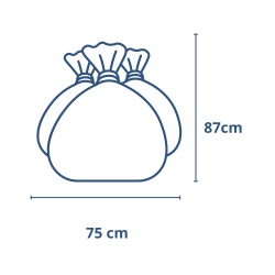 Saco para lixo 100L Leve Zibag 100 unidades