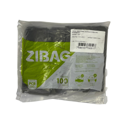 Saco para Lixo Preto 20L Econômico Zibag 100 unidades