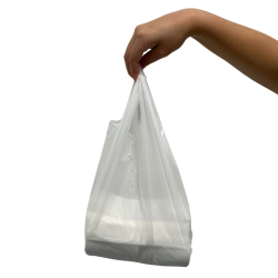 Sacola Plástica M 38x48 Branca Ultraplast com 1.000 unidades