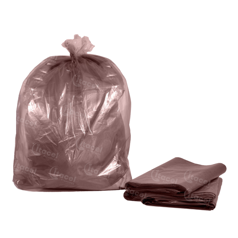 Saco p/ Lixo 100L P40 Marrom Itacel
