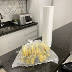 Bobina 40x60cm de Saco Plástico Picotado Rollbag 250 unidades