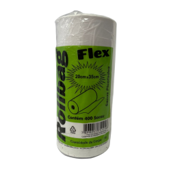 Bobina 20cx35cm de Saco Plástico Picotado Rollbag 400 unidades