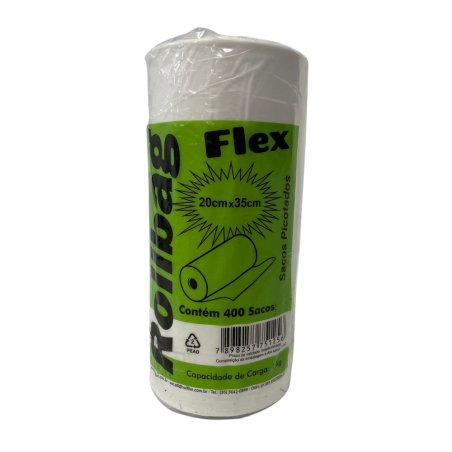 Bobina 20cx35cm de Saco Plástico Picotado Rollbag 400 unidades