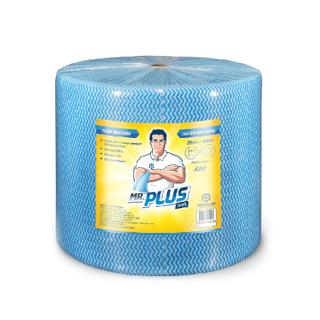 Pano Multiuso 28x300 Azul Bobina Pro Plus 600 unidades