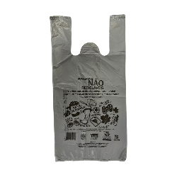 Sacola Plástica Padrão Prefeitura Cinza 48x55cm Altaplast com 500 unidades