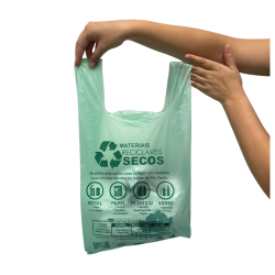 Sacola Plástica padrão Prefeitura Verde 48x55 c/ 500 unidades Altaplast