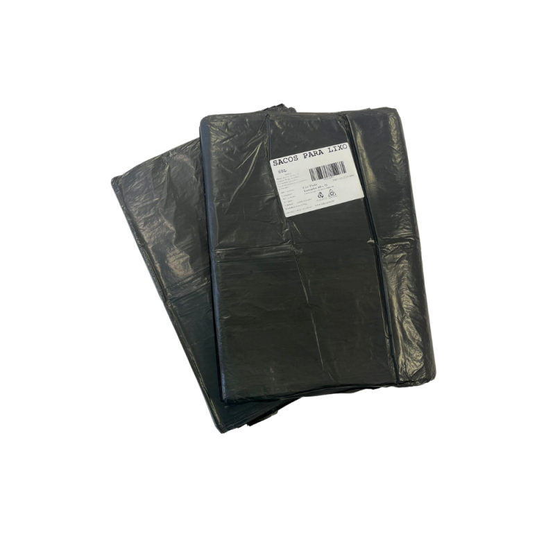 Saco de Lixo Preto Kubera 60L