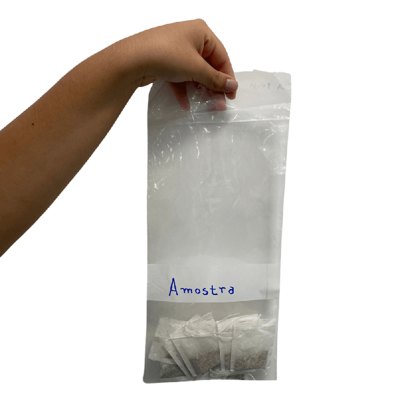 Saco para Amostra com Tarja 15x35cm Altaplast 500 unidades