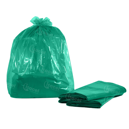 Saco p/Lixo 60L Verde Itacel