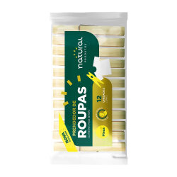 Prendedor pra Roupa de Madeira Natural 12 unidades