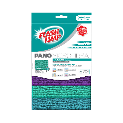 Pano de Microfibra 30x30 Flash Limp com 3 unidades