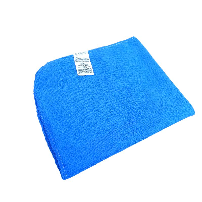 Pano de microfibra 30x40 Azul Fortfio com 3 unidades