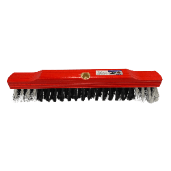 Vassoura de Pelo Sintética 40cm Base de Madeira Sem Cabo