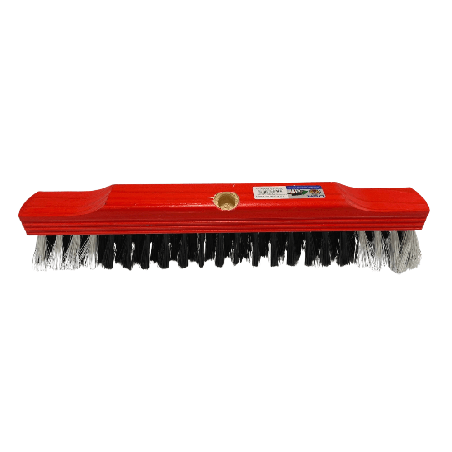 Vassoura de Pelo Sintética 40cm Base de Madeira Sem Cabo