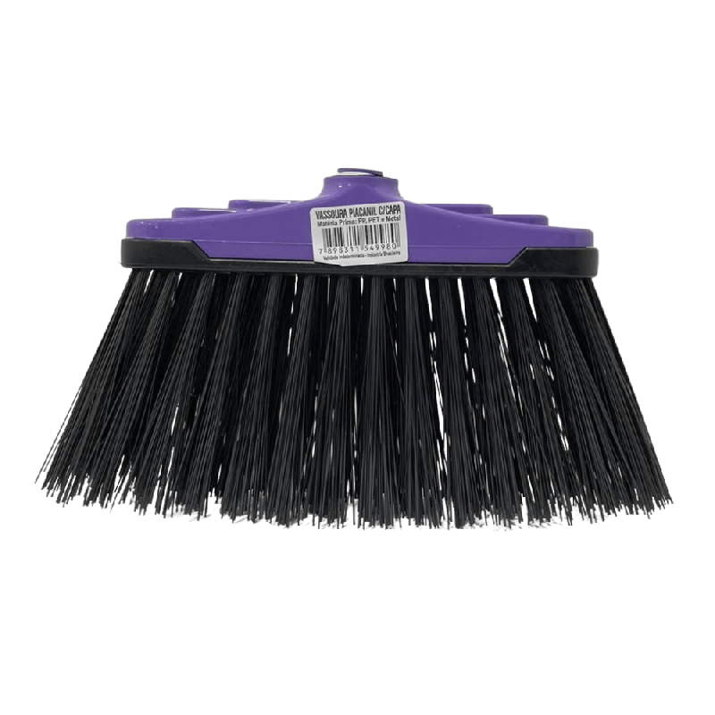 Vassoura Piaçanil plástica luxo sem cabo Indicada para Uso Interno