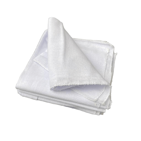 Flanela 28x58cm Branca Caebi 12 unidades