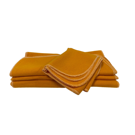 Flanela 28x48 Amarela Caebi 12 unidades