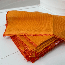 Flanela 28x38cm Amarela Caebi 12 unidades