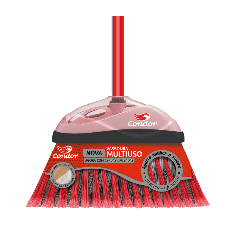 Vassoura Multiuso V-35 Condor Indicada para Uso Interno e Externo