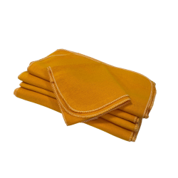 Flanela Laranja 28x28cm Novacov com 12 unidades