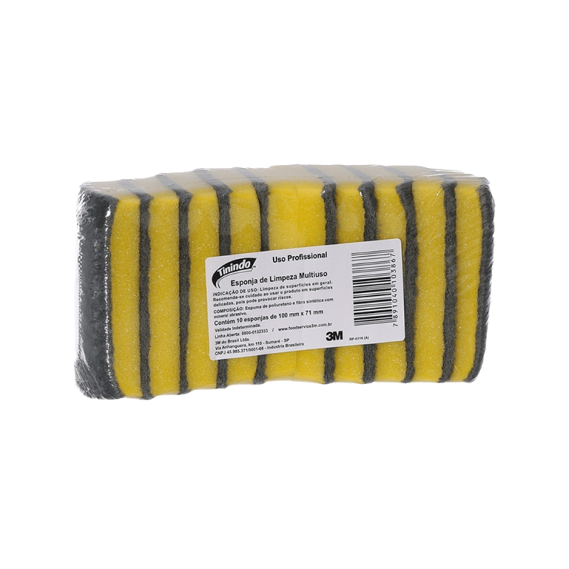 Esponja Multiuso Tinindo 3M com 10 unidades