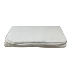 Flanela Branca 28x58cm Novacov com 12 unidades