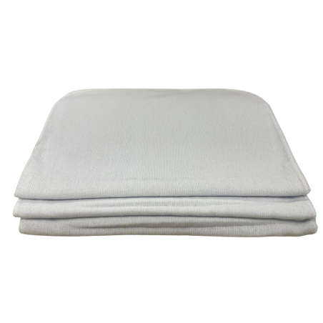 Flanela Branca 28x27cm Novacov 12 unidades