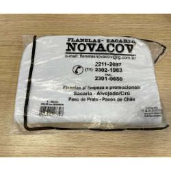 Flanela Branca 28x27cm Novacov 12 unidades