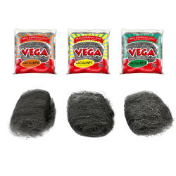 Palha de Aço Vega Steel nº 1 Média com 20 embalagens de 25g
