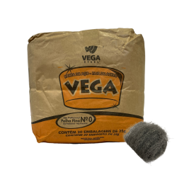 Palha de Aço Vega Steel n° 0 com 20 embalagens de 25g