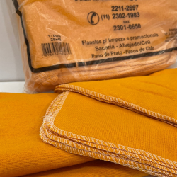 Flanela Amarela 38x58cm Novacov 12 unidades