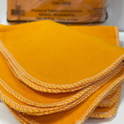 Flanela Amarela 28x38cm Novacov 12 unidades