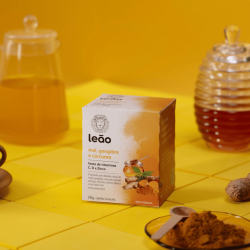 Chá Leão Vitamínico Mel, Gengibre e Cúrcuma 20g