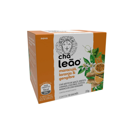 Chá Leão Maracujá, Laranja e Gengibre 22g
