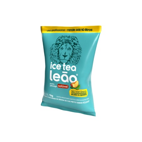 Chá Solúvel Leão Matte Preto Com Pêssego 1 Kg