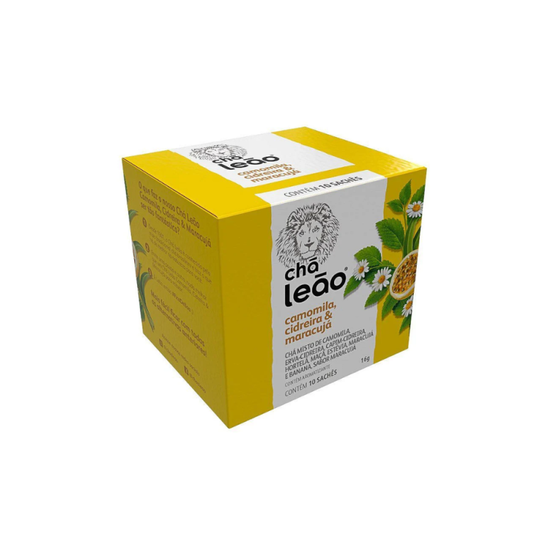 Chá Leão Camomila, Cidreira e Maracujá 16g