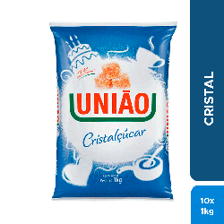 Açúcar Cristal União 1kg 10 unidades