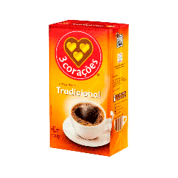 Café Tradicional á Vácuo 3 Corações 20x500g