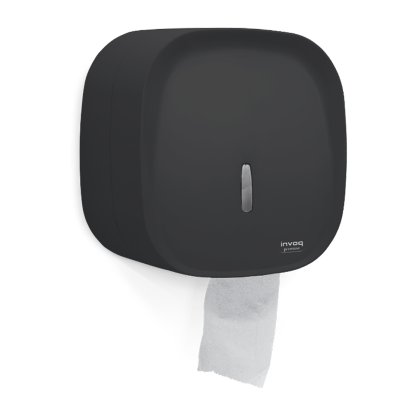 Dispenser para Papel Rolão Preto Invoq 300 e 400m Premisse