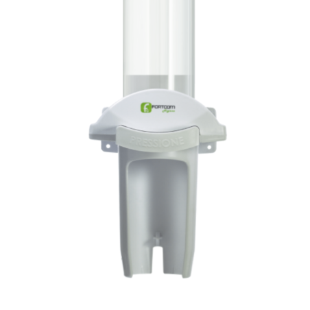 Dispenser de Acrílico para Copos 180/200ml com dosador Fortcom