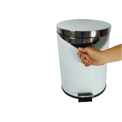 Lixeira 30L Inox com Tampa por Acionamento de Pedal JSN PI30
