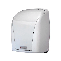Dispenser Toalheiro para Papel Toalha Interfolha 2 e 3 Dobras Branco/Cristal E-DINT091 Exaccta