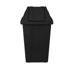 Lixeira 60L Quadrada Basculante Preta Q60P JSN