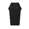 Lixeira 60L Quadrada Basculante Preta Q60P JSN