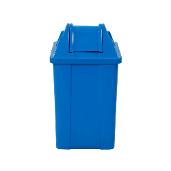 Lixeira 60L Quadrada Azul JSN Q60A