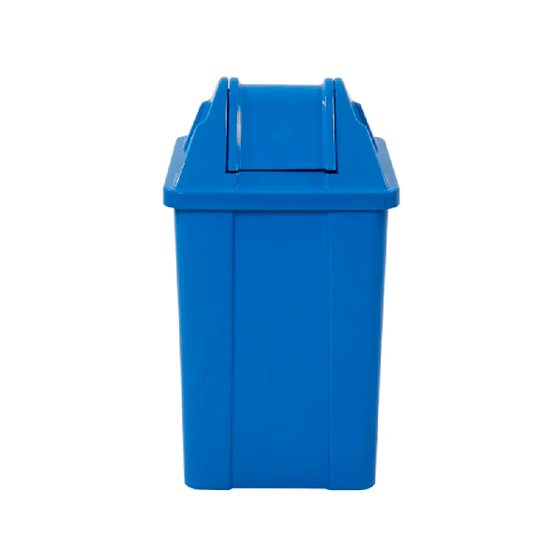 Lixeira 60L Quadrada Azul JSN Q60A