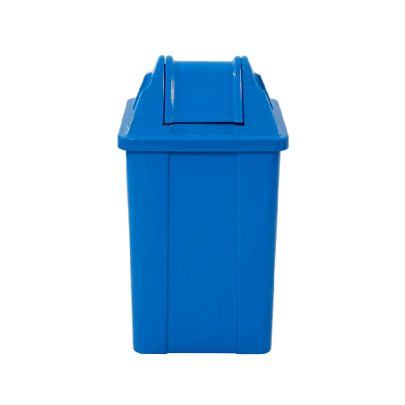 Lixeira 60L Quadrada Azul JSN Q60A