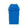 Lixeira 60L Quadrada Azul JSN Q60A