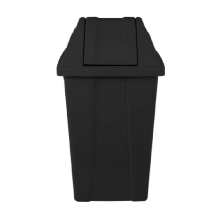 Lixeira 100L Quadrada Preto Basculante JSN Q100P