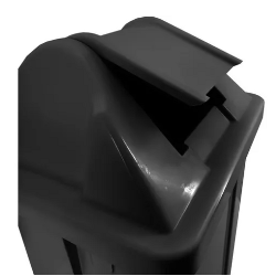 Lixeira 100L Quadrada Preto Basculante JSN Q100P
